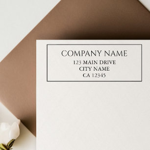 Zakelijk adres Professioneel Bedrijf Rubberstempel