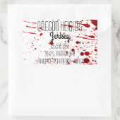 Zakelijk adres Stickers Blood Splatter Vampire G (Tas)