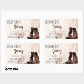 Zakelijk adres Stickers Red Boots Country Rustic (Vel)