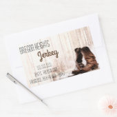 Zakelijk adres Stickers Red Boots Country Rustic (Envelop)