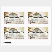 Zakelijk adres Stickers Sunset Barn Country Rust (Vel)