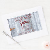 Zakelijk adres Stickers Wit Wassen Hout Schuur Doo (Envelop)