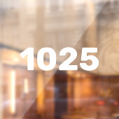 Zakelijk adres Suite Unit Nummer Raamsticker (Vel 2)