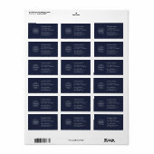 Zakelijk adreslabel | Logo Bedrijfsinfo Sticker (Full Sheet)