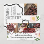 Zakelijk Adverteren Kaart Baby Roze Kosmos op Whi (Voorkant / Achterkant)