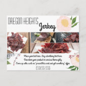 Zakelijk Adverteren Kaart Baby Roze Kosmos op Whi (Voorkant)