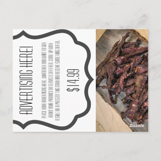 Zakelijk Adverteren Kaart Cowboy laarzen schuur ho (Achterkant)