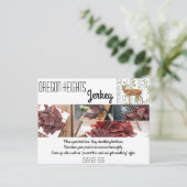 Zakelijk Adverteren Kaart Deer Doe Buck Woodland (Staand voorkant)