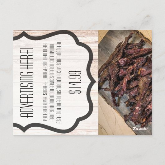 Zakelijk Adverteren Kaart laarzen land rustieke wi (Achterkant)