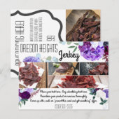 Zakelijk Adverteren Kaart Lavendel Hibiscus op Wh (Voorkant / Achterkant)