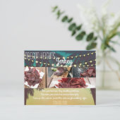 Zakelijk Adverteren Kaart Strand String Lights Pal (Staand voorkant)