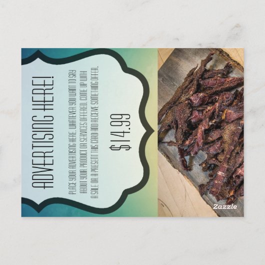 Zakelijk Adverteren Kaart Strand String Lights Pal (Achterkant)