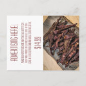 Zakelijk Adverteren Kaart Tarwe op Burlap Sack Co (Achterkant)