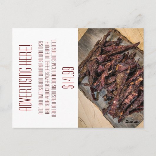 Zakelijk Adverteren Kaart Tarwe op Burlap Sack Co (Achterkant)