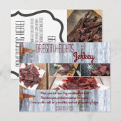 Zakelijk Adverteren Kaart Wit Wassen Hout Schuur D (Voorkant / Achterkant)