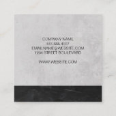 Zakelijk adviseur | Bedrijfsleven | Professional Vierkante Visitekaartje (Achterkant)