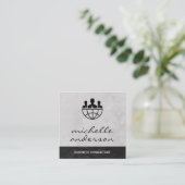 Zakelijk adviseur | Bedrijfsleven | Professional Vierkante Visitekaartje (Staand voorkant)