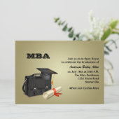 Zakelijk Afstuderen Afstuderen Uitnodiging (Staand voorkant)