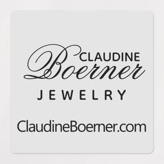 Zakelijk artistieke kraker waterdicht vierkant labels (Design 1)