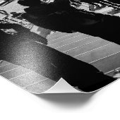 Zakelijk avontuur: de rode stappen foto afdruk (Hoek)