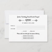 Zakelijk Banket Corporate Dinner Event RSVP Reagee Kaart (Voorkant)