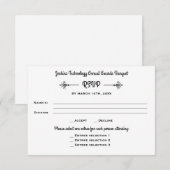 Zakelijk Banket Corporate Dinner Event RSVP Reagee Kaart (Voorkant / Achterkant)