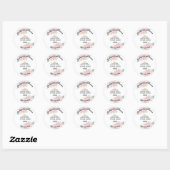 Zakelijk bedankje aangepaste logo QR-code Ronde Sticker (Vel)