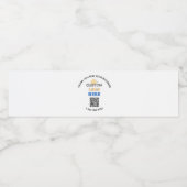 Zakelijk Bedankt Aangepast Logo QR Code Waterfles Etiket (Enkel label)