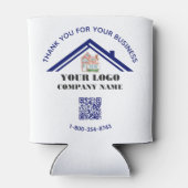 Zakelijk bedankt Aangepaste Logo QR-code Blikjeskoeler (Achterkant)