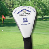Zakelijk bedankt Aangepaste Logo QR-code Golfheadcover