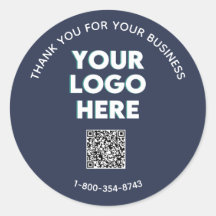 Zakelijk bedankt Aangepaste Logo QR-code