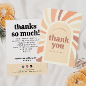 Zakelijk Bedankt Bestelling Retro Sun Arch Kaart