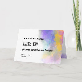 Zakelijk Bedankt Bright Kleurrijke Waterverf