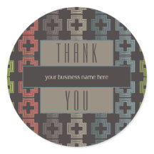 Zakelijk Bedankt Bruin Kleurrijke Geometrische