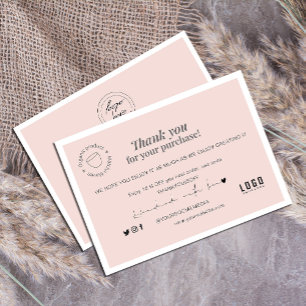 Zakelijk Bedankt Chic Modern Blush Pink