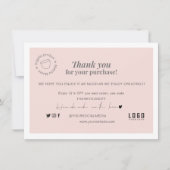 Zakelijk Bedankt Chic Modern Blush Pink (Voorkant)