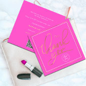 Zakelijk Bedankt Elegant Roze en Goud