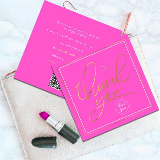 Zakelijk Bedankt Elegant Roze en Goud