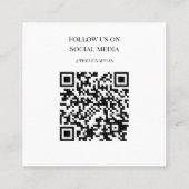 Zakelijk bedankt Je hebt de moderne verpakking gep Vierkante Visitekaartje (Achterkant)