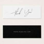 Zakelijk bedankt Label Hang Label Mini Visitekaartjes (Voorkant /achterkant)