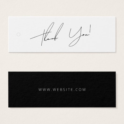 Zakelijk bedankt Label Hang Label Mini Visitekaartjes (Voorkant /achterkant)