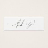 Zakelijk bedankt Label Hang Label Mini Visitekaartjes (Voorkant)