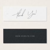 Zakelijk bedankt Label Hang Label Mini Visitekaartjes (Voorkant /achterkant)