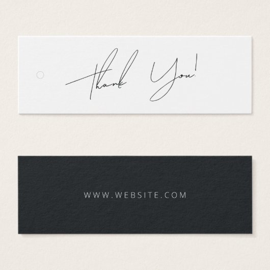 Zakelijk bedankt Label Hang Label Mini Visitekaartjes (Voorkant /achterkant)