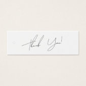 Zakelijk bedankt Label Hang Label Mini Visitekaartjes (Voorkant)