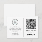 Zakelijk Bedankt – Logo, QR Code & Sociale Media (Voorkant / Achterkant)