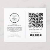 Zakelijk bedankt Opmerking QR-code Flyer (Voorkant)