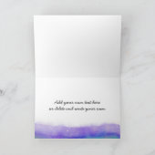 Zakelijk Bedankt Paarse Turquoise Waterverf Art (Binnen)