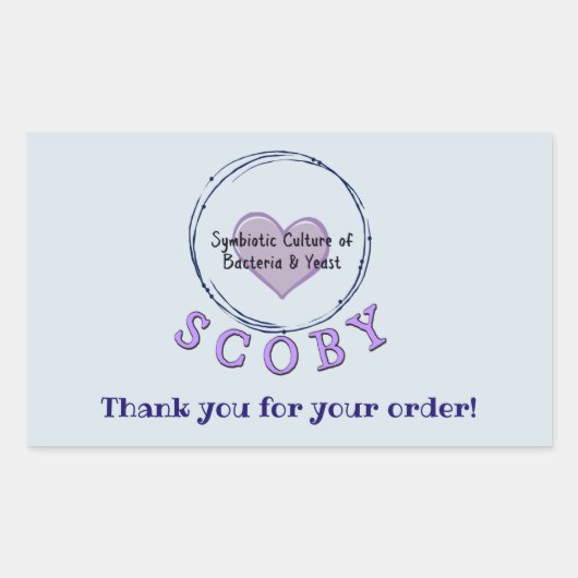 Zakelijk Bedankt Rechthoekige Sticker (Voorkant)