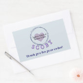 Zakelijk Bedankt Rechthoekige Sticker (Envelop)